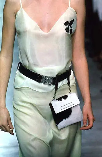 MiuMiu SS 1998 π Cow Fur Coin Purse