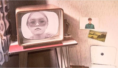 Prada Illusion Peach Oversized Glasses FW 2011 Runway