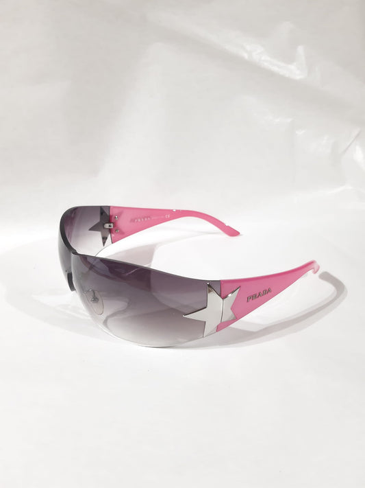 Prada 🌸 Pink Star Sunglasses 2004 Y2K