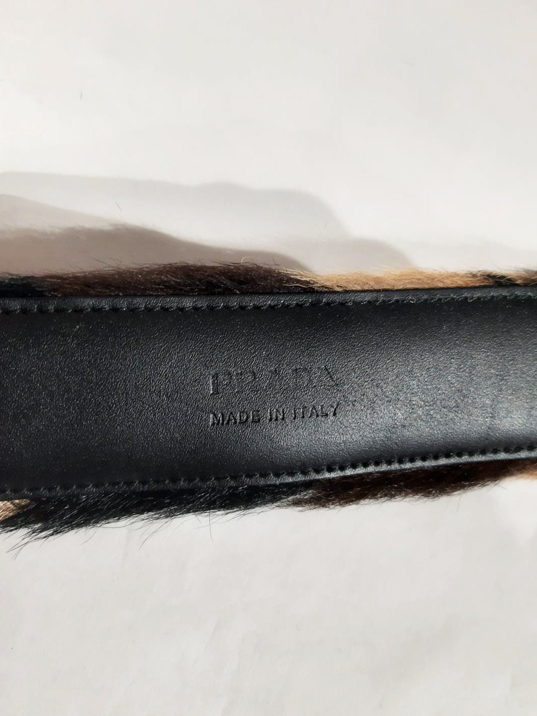 Prada FW 2017 Pony Fur Belt