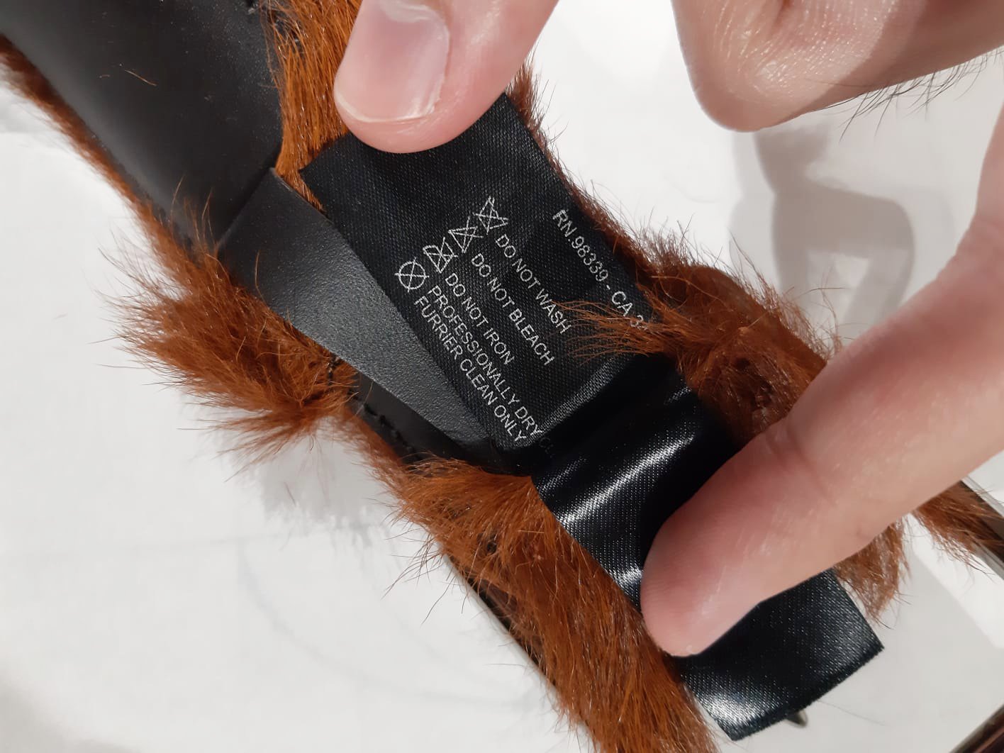 Prada FW 2017 Runway Pony Fur Belt