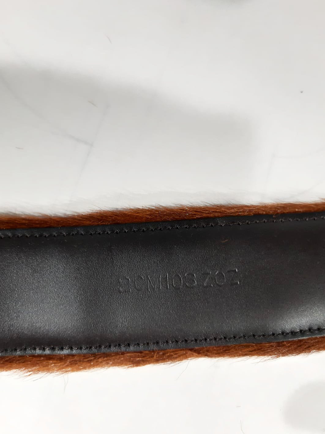 Prada FW 2017 Runway Pony Fur Belt