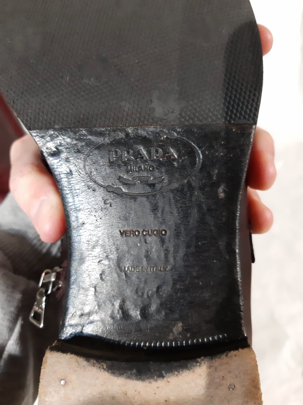 Prada FW 2008 Trompe-l'oeil Crocodile High Boots