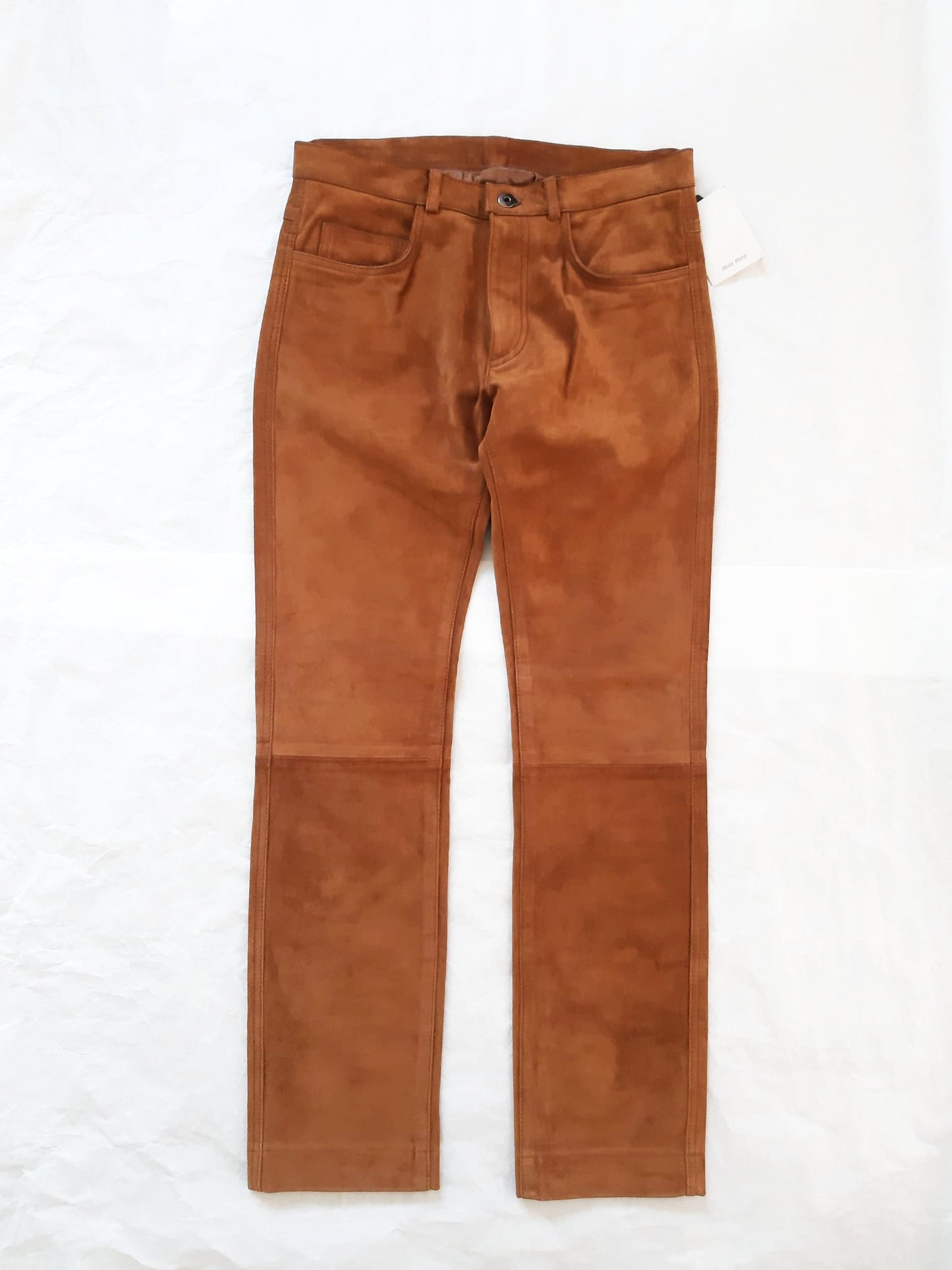 Miu Miu FW 2005 Runway Camel Suede Pants