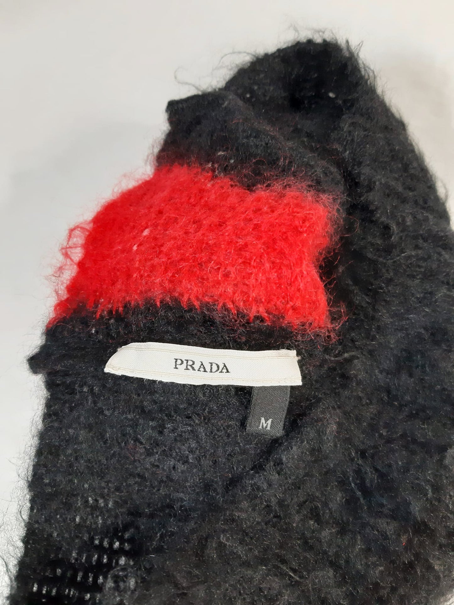 Prada FW 2007 Red Mohair Mohawk Beanie