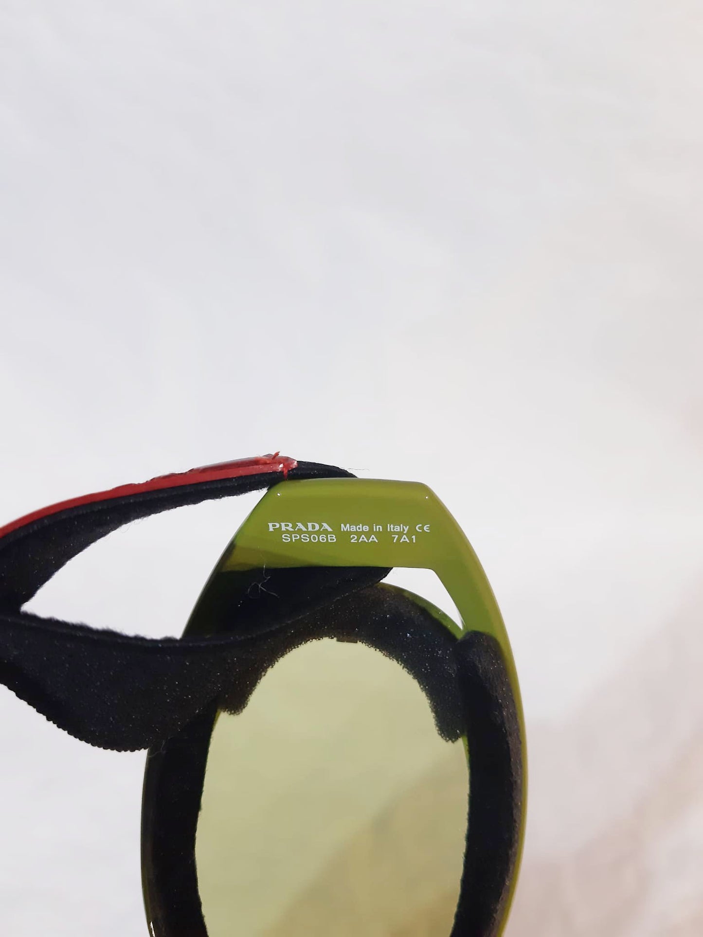 Prada Green Ski Mask Googles Prada SS 2003 Runway