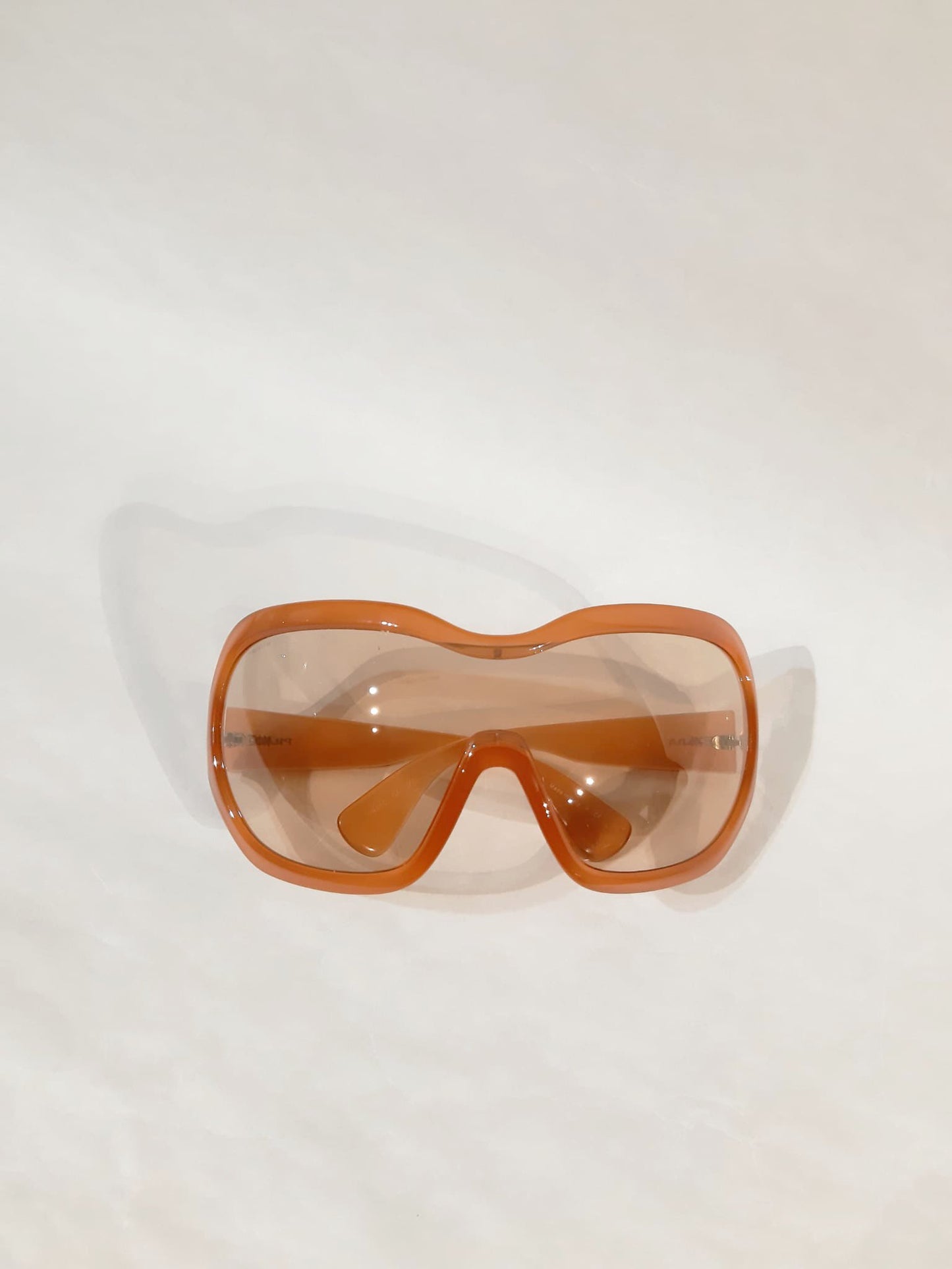 Prada Illusion Peach Oversized Glasses FW 2011 Runway