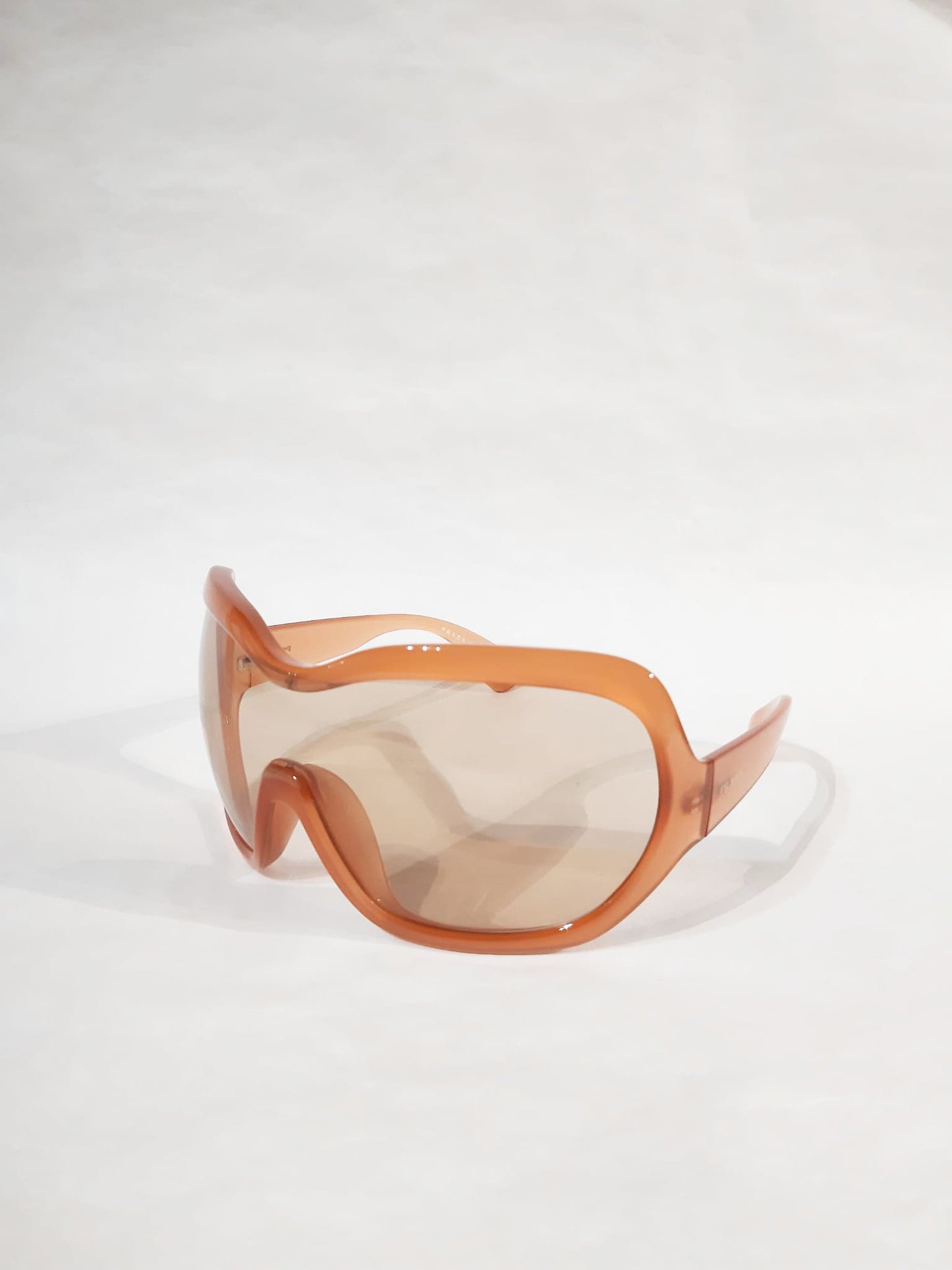 Prada Illusion Peach Oversized Glasses FW 2011 Runway