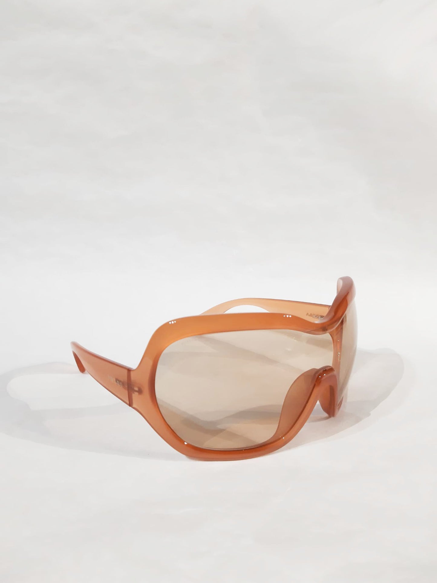 Prada Illusion Peach Oversized Glasses FW 2011 Runway