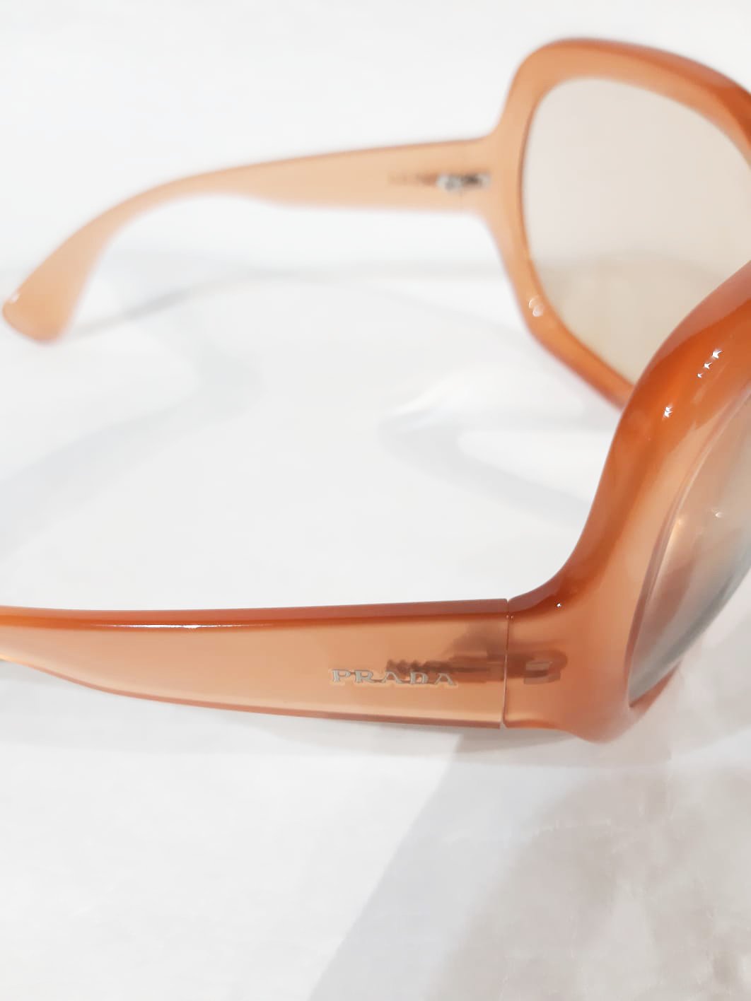 Prada Illusion Peach Oversized Glasses FW 2011 Runway