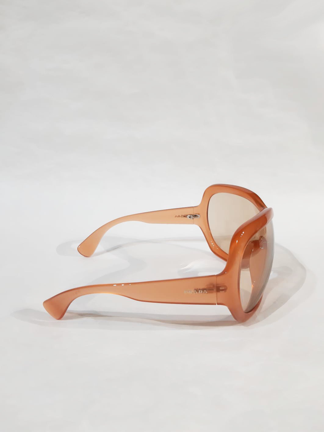 Prada Illusion Peach Oversized Glasses FW 2011 Runway