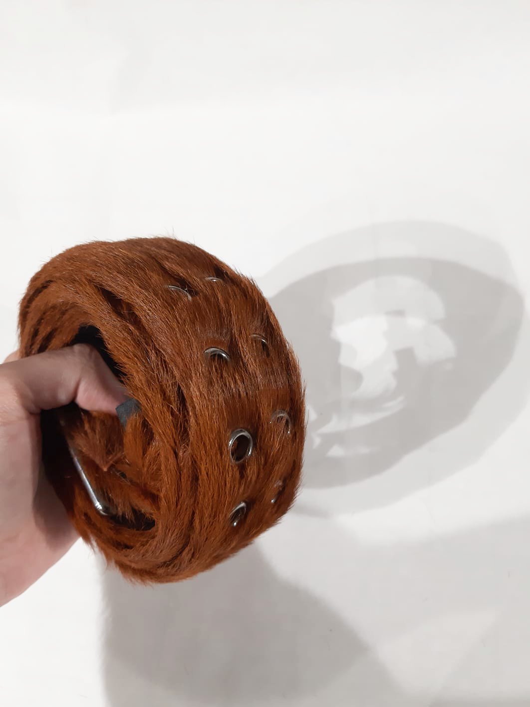 Prada FW 2017 Runway Pony Fur Belt