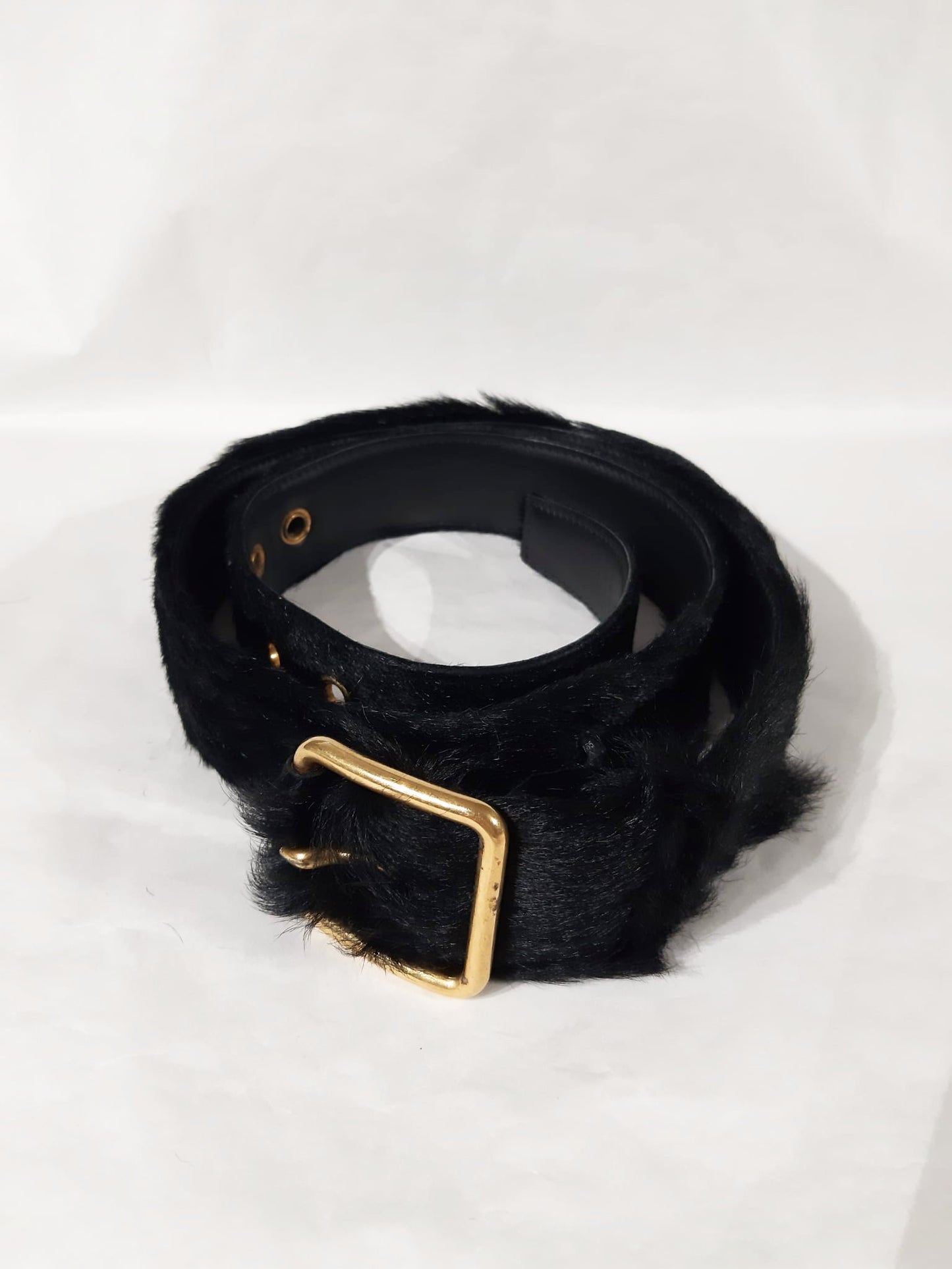Prada FW 2017 Pony Fur Belt