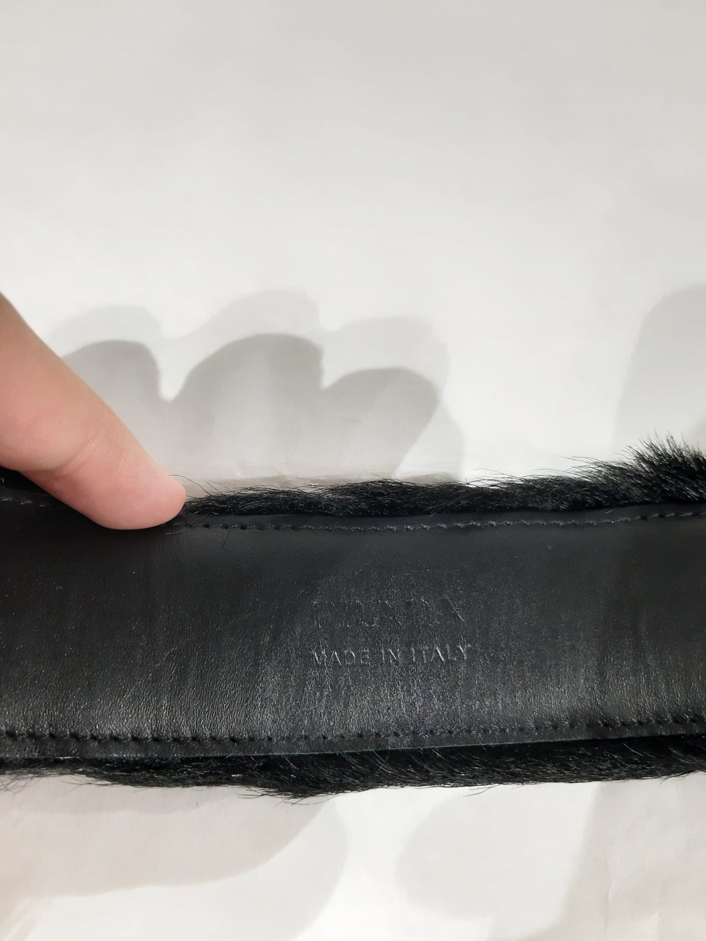 Prada FW 2017 Pony Fur Belt