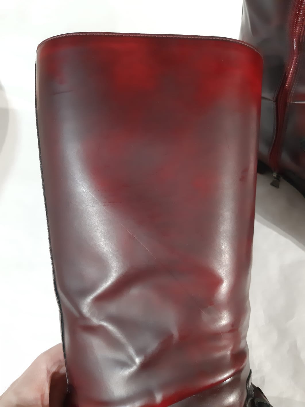 Prada FW 2008 Trompe-l'oeil Crocodile High Boots