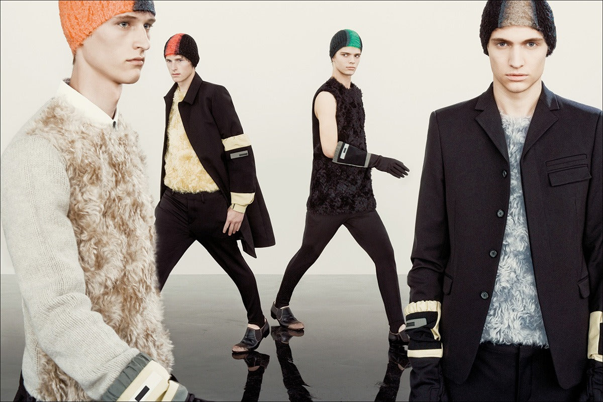 Prada FW 2007 Red Mohair Mohawk Beanie